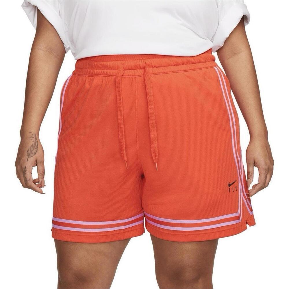 NWT Nike Swoosh Fly Women's Crossover Shorts Plus Size 3X Basketball Picante Red